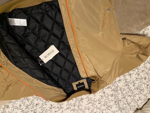 Chaqueta Systemaction ,Beige Naranja