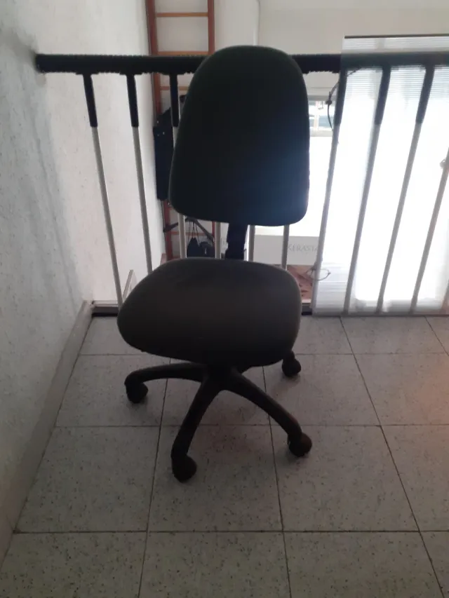 Silla de oficina negra/verde