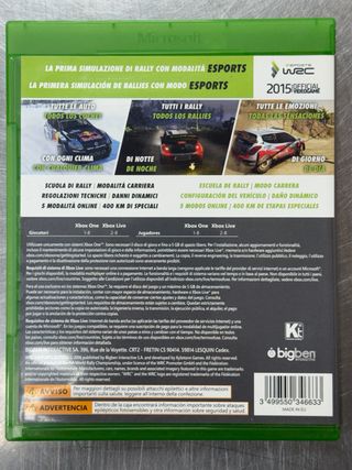 WRC 5 Esports Edition, Xbox One