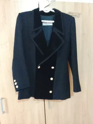 Chaqueta de vestir negra mujer