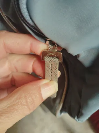 Bolso Bimba y Lola Azul Beige Casi Nuevo