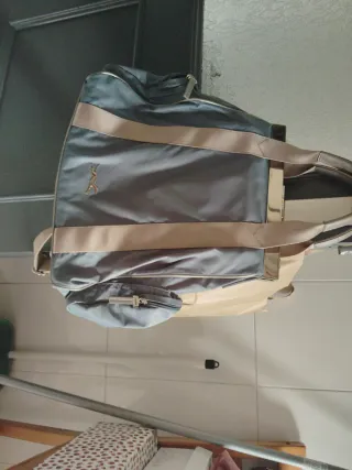 Bolso Bimba y Lola Azul Beige Casi Nuevo