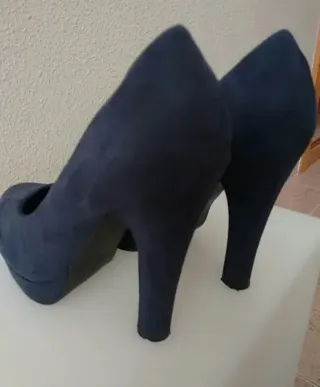 Zapatos tacón MaryPaz azul talla 37