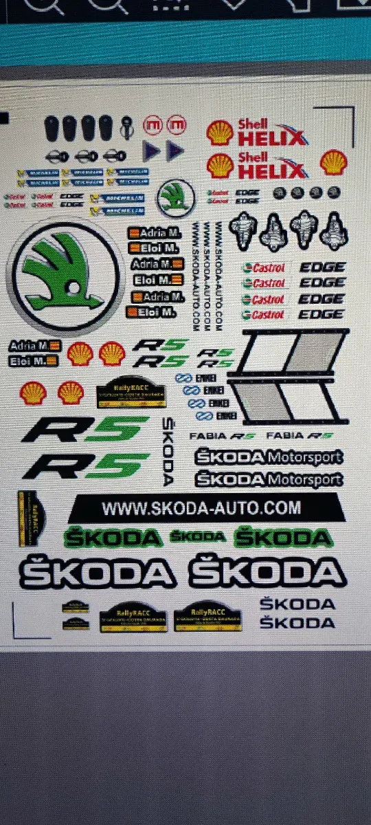 Lámina Adhesiva Skoda Eloi M. Rally