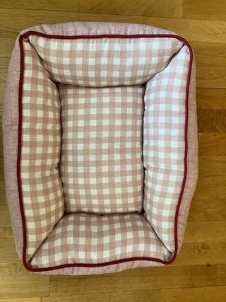 Letto per cani/gatti piccolo rosa e bianco