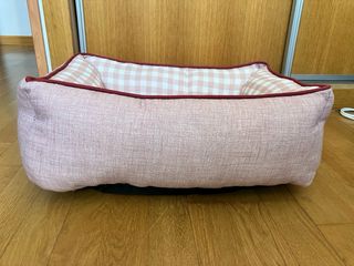 Letto per cani/gatti piccolo rosa e bianco