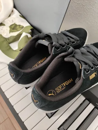 Zapatillas Puma Vikky Ribbon Mujer Negro