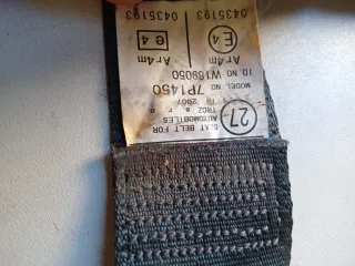 Cinturón Trasero Toyota Auris 2008