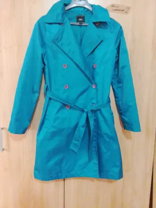 Chaqueta Mango Verde Azulada Talla S