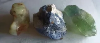 Lotto di 3 Pietre Minerali Rare