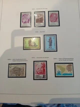Colección 1976-1981 nuevos con álbum, hojas