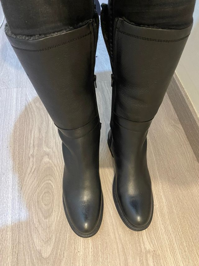 Botas de piel media caña