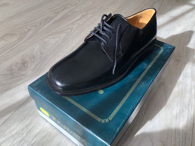 Zapatos de piel hombre negros