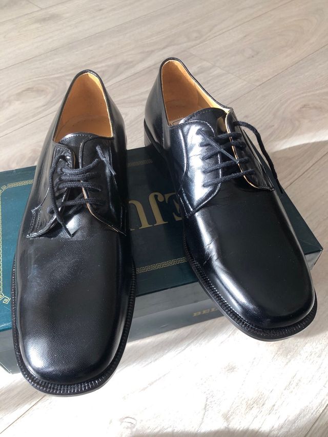 Zapatos de piel hombre negros