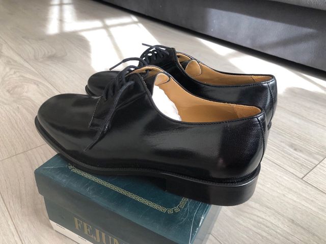 Zapatos de piel hombre negros