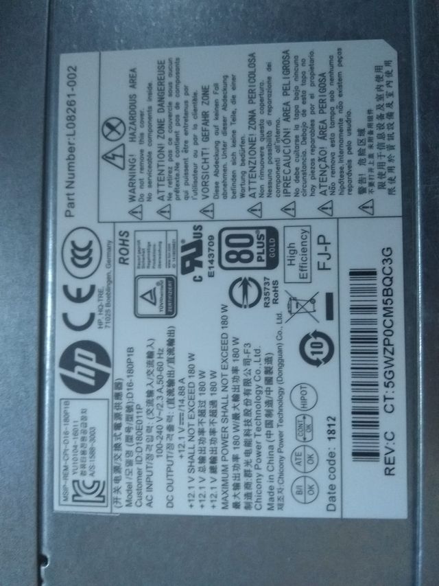 Fuente de alimentación HP Pavilion