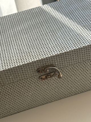 Caja baúl brillante con cierre