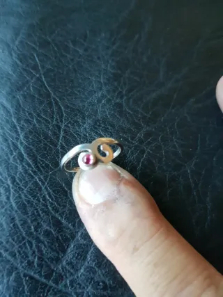 Antiguo conjunto cadena,colgante,anillo plata 925