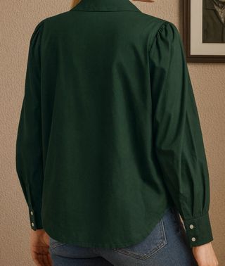 Camisa verde con brillos Talla M