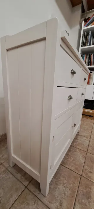 Mueble auxiliar madera blanco