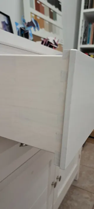 Mueble auxiliar madera blanco
