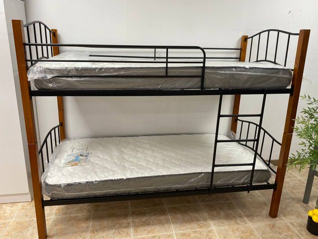 Litera divisible con 2 colchones nuevos