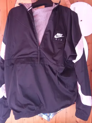 Sudadera Nike Air Negra y Blanca Talla L