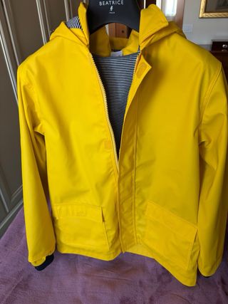 Impermeabile giallo bambina taglia 140/68