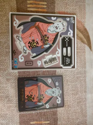 Figuras acrílico Kid y Bepo One Piece