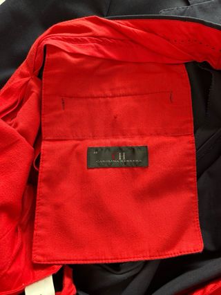 Traje Sarga Algodón Azul marino Carolina Herrera