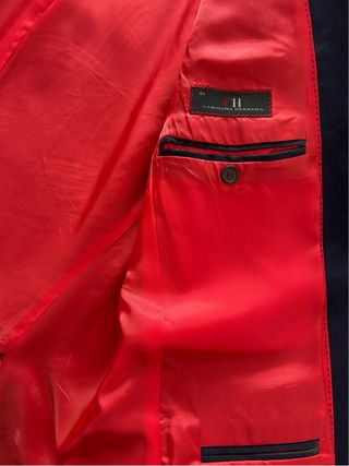 Traje Sarga Algodón Azul marino Carolina Herrera