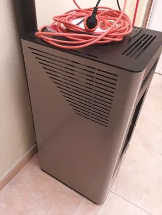 Chimenea Eléctrica Negra