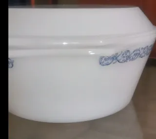 Sopera con tapa Arcopal cenefa azul