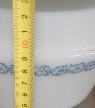 Sopera con tapa Arcopal cenefa azul