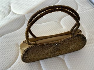 Bolsos de fiesta negro , dorado y metálico