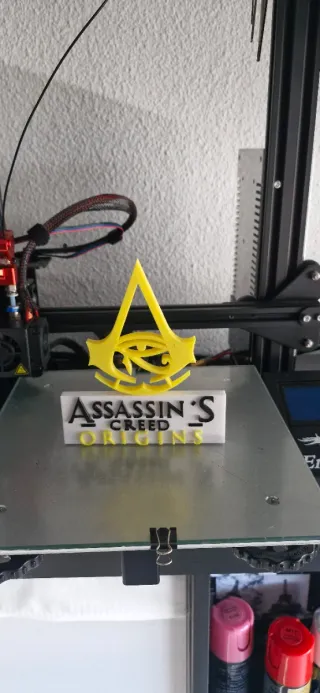 Logo Assassin's Creed Origins Impreso 3D