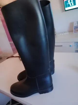 Botas de agua Decathlon mujer talla 36 negras