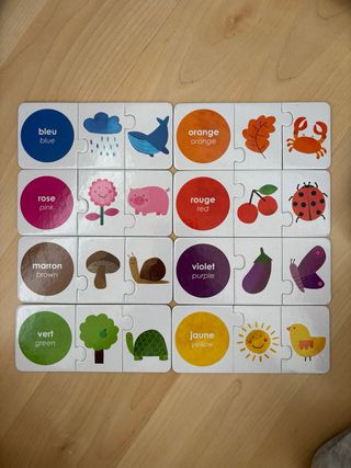 Puzzles Colores Inglés Infantil