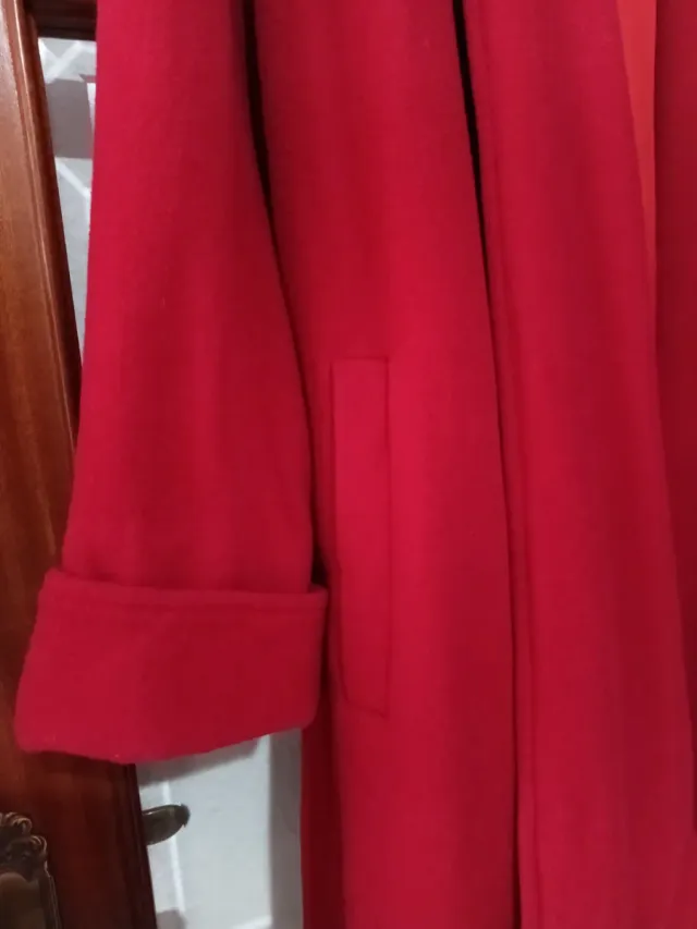 Abrigo capa rojo talla única
