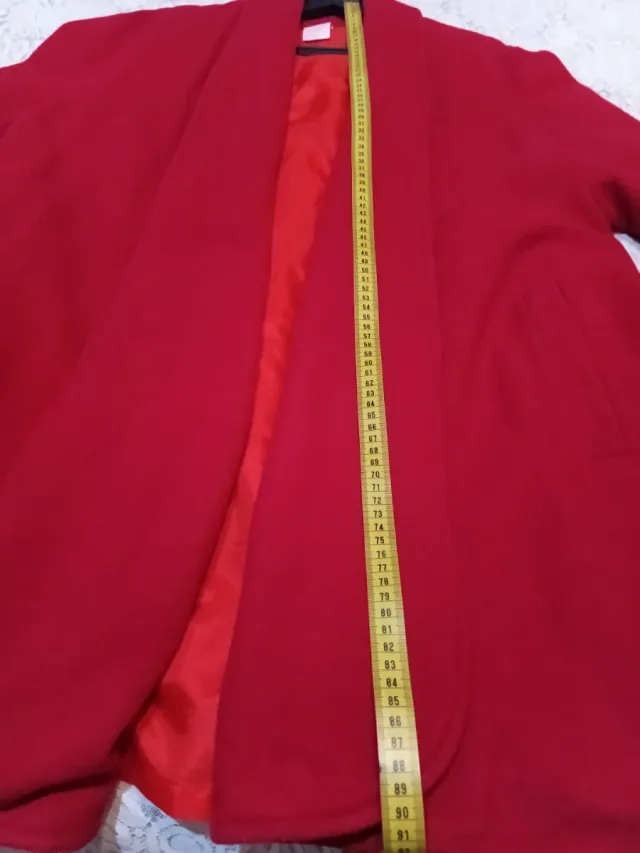 Abrigo capa rojo talla única