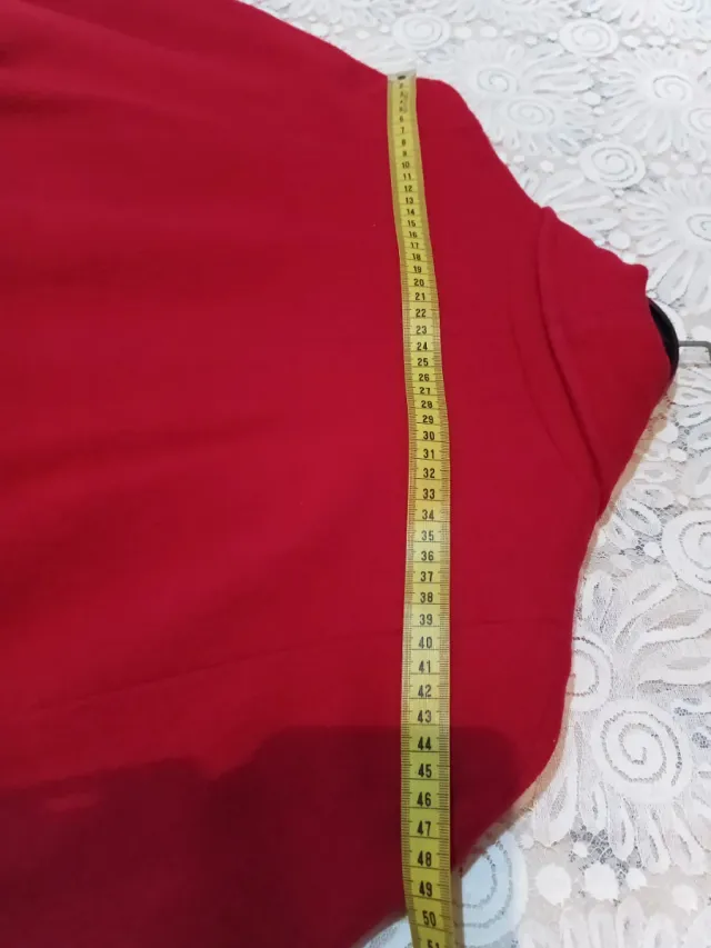 Abrigo capa rojo talla única