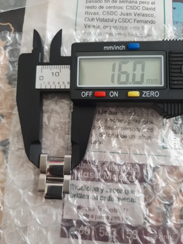 Eslabón para ampliar pulsera jeloj INVICTA