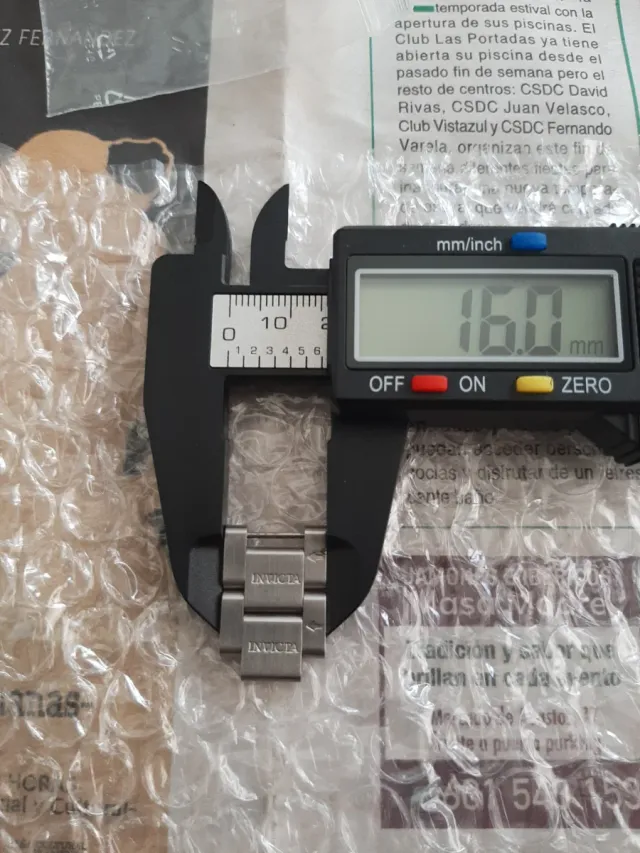 Eslabón para ampliar pulsera jeloj INVICTA