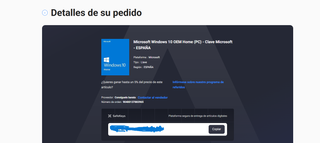 Clave Windows 10 home