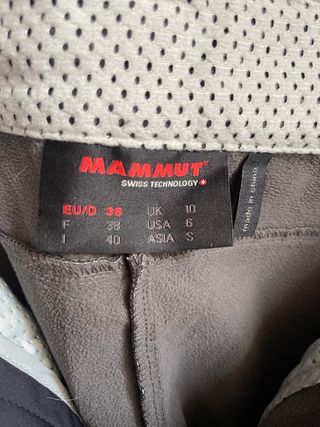 Pantalones de Nieve Mammut Talla 36
