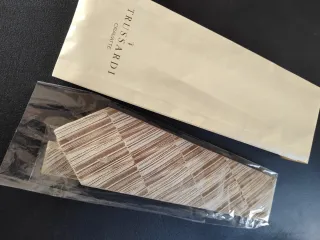 Cravatta Trussardi Seta Beige/Marrone Confezione