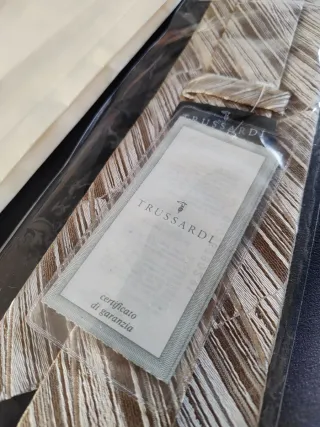 Cravatta Trussardi Seta Beige/Marrone Confezione