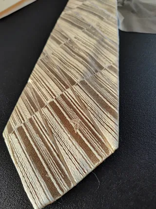 Cravatta Trussardi Seta Beige/Marrone Confezione