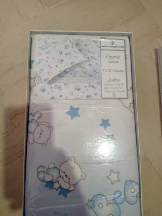 Lenzuola lettino cotone caldo pupazzi