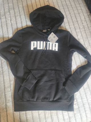 Sudadera Puma Negra con Capucha